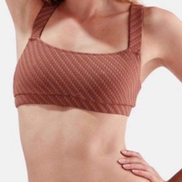 Solid & Striped Madison Toffee Basket Weave Bikini Set, Size Small, US 2,4 NWOT - Picture 3 of 6